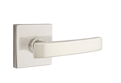 Emtek Geneva Lever - Square Rosette - Satin Nickel