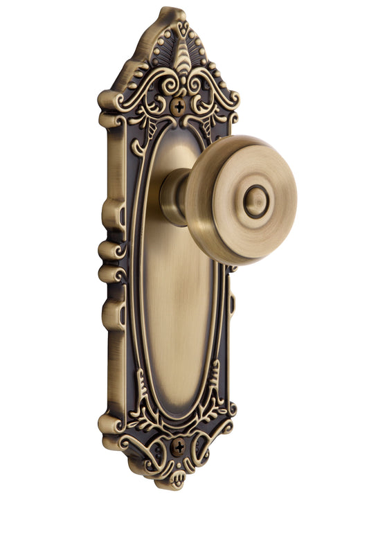 Grandeur Grande Victorian Plate with Bouton Knob