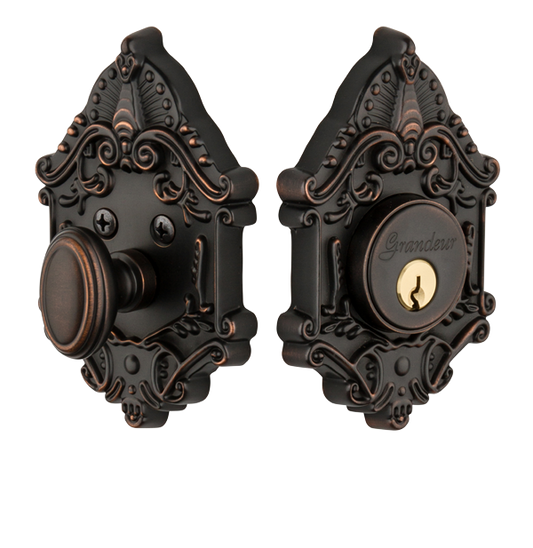 Grandeur Grande Victorian Deadbolt - Timeless Bronze