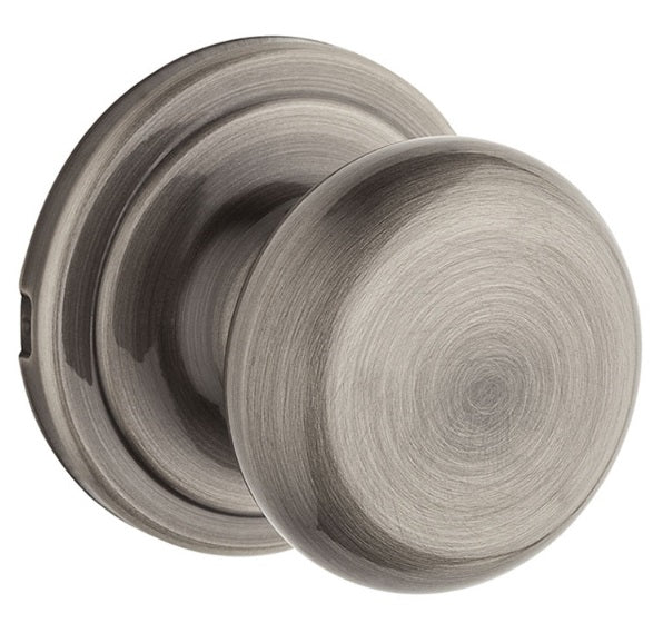 Kwikset Hancock Doorknob in Antique Nickel