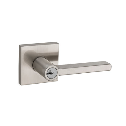 Kwikset Halifax Keyed Lever-Satin Nickel