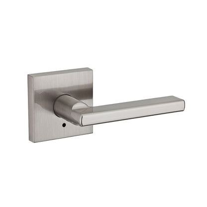 Kwikset Halifax Privacy Lever-Satin Nickel