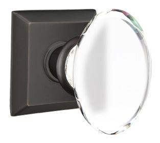 Emtek Hampton Knob with Quincy Rosette