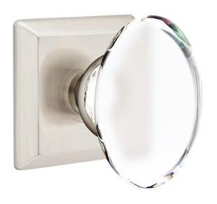Emtek Hampton Knob with Quincy Rosette
