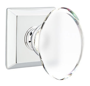 Emtek Hampton Knob with Quincy Rosette
