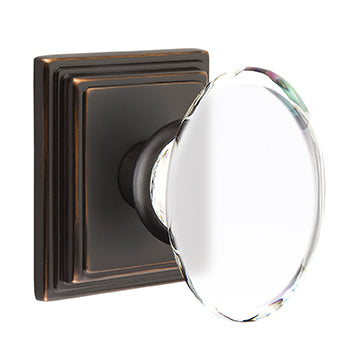 Emtek Hampton Knob with Wilshire Rosette - Oil Rubbed Bronze