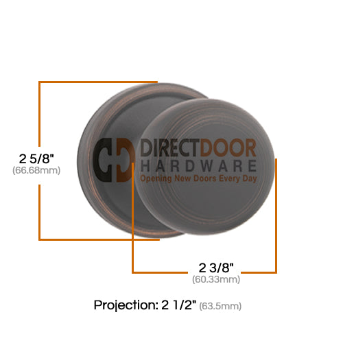 Kwikset Hancock Knob Measurements