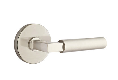 Emtek Hercules Door Lever - Disk Rosette - Satin Nickel