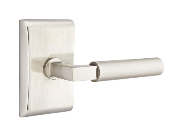 Emtek Hercules Door Lever - Neos Rosette - Satin Nickel