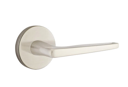 Emtek Hermes Lever - Disk Rosette - Satin Nickel
