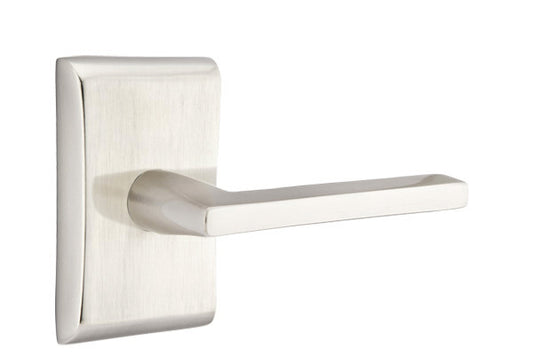 Emtek Helios Door Lever - Neos Rosette - Satin Nickel