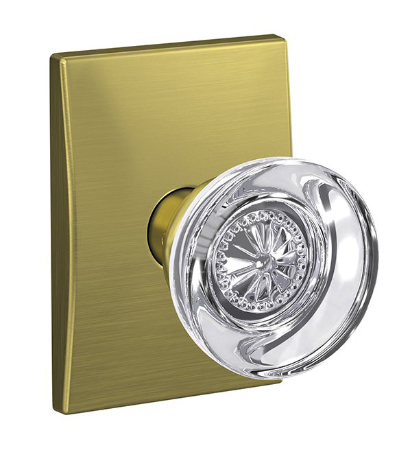 Schlage Custom Hobson Glass Knob with Century Trim