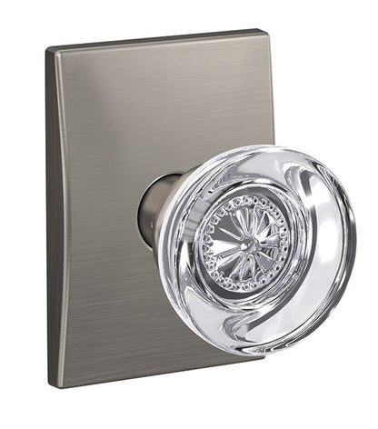 Schlage Custom Hobson Glass Knob with Century Trim