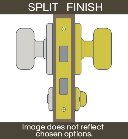 Emtek Egg Interior Mortise Knob with Watford Rosette
