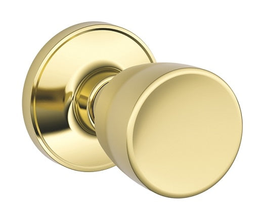 Dexter Byron Door Knob - Bright Brass