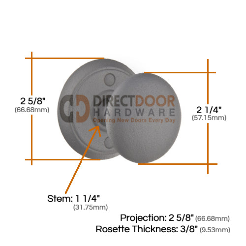 Emtek Jamestown Door Knob with Style 2 Rosette