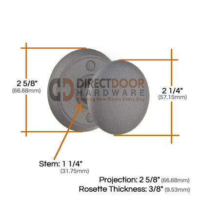 Emtek Jamestown Door Knob with Style 2 Rosette