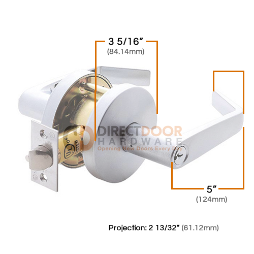 Sure-Loc Jackson Commercial Lever Measurements