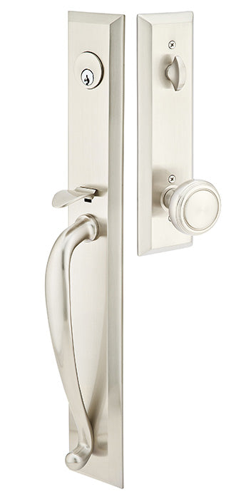 Emtek Jefferson Handleset - Satin Nickel