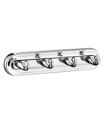 Smedbo Villa Collection Quadruple Hook - Polished Chrome