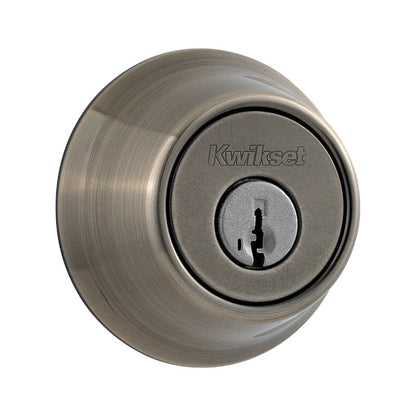 Kwikset Double Cylinder Deadbolt Antique Nickel