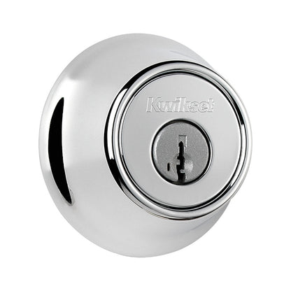 Kwikset Single Cylinder Deadbolt Polished Chrome