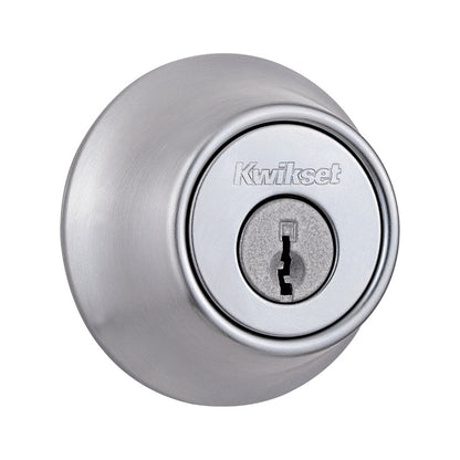 Kwikset Single Cylinder Deadbolt Satin Chrome