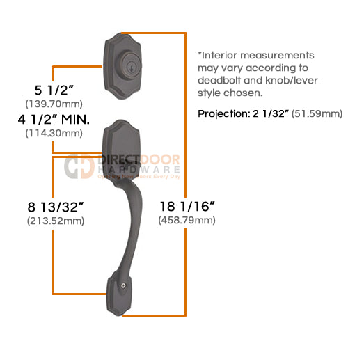 Kwikset Belleview Handleset