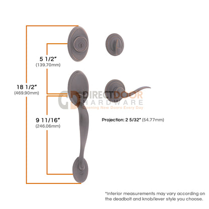 Kwikset Chelsea Handleset