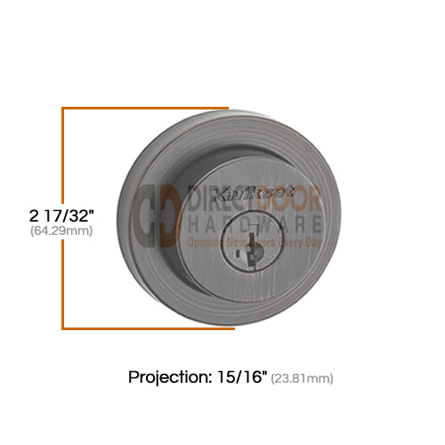 Measurements for Kwikset 158RDT Exterior