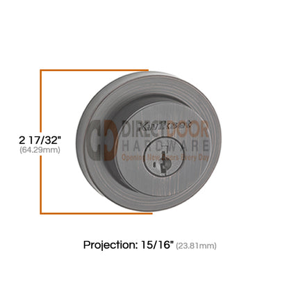 Measurements for Kwikset 158RDT Exterior