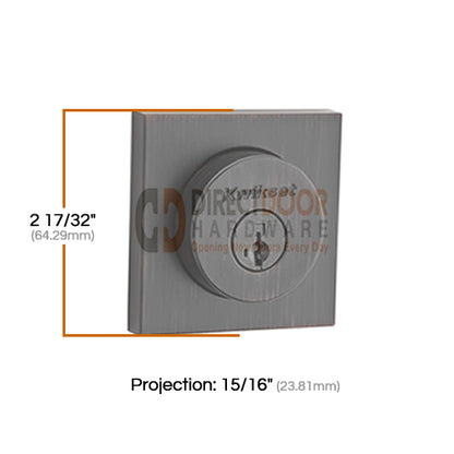 Measurements for Kwikset 158SQ Exterior