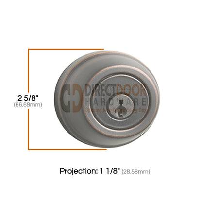 Measurements for Kwikset 780 Exterior