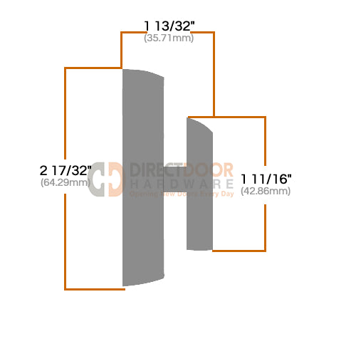 Measurements for Kwikset 158SQ Interior