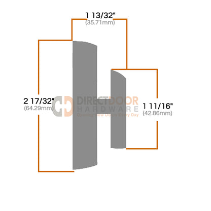 Measurements for Kwikset 158SQ Interior