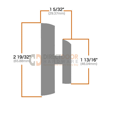 Measurements for Kwikset 980 Interior