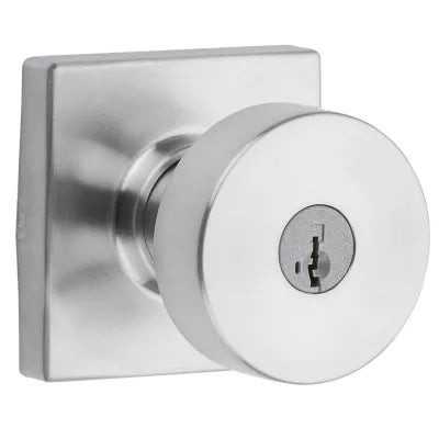 Kwikset Pismo Modern Knob with Square Rosette
