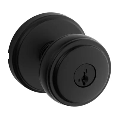 Kwikset Sora Door Knob with Traditional Round Rosette