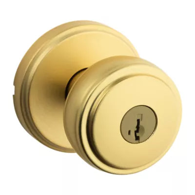 Kwikset Sora Door Knob with Traditional Round Rosette