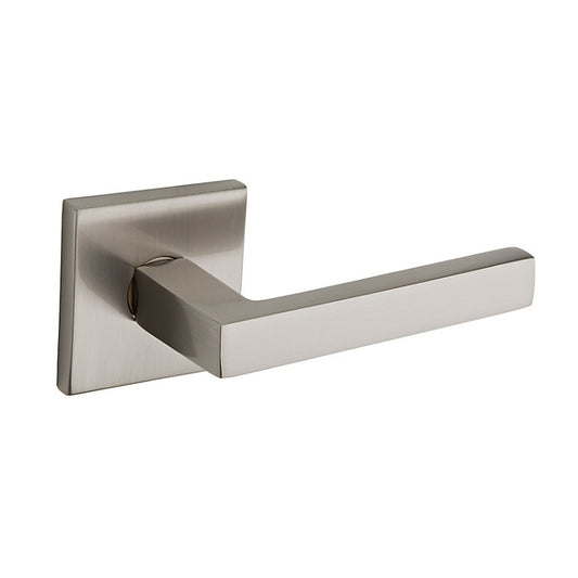 Baldwin Estate L023 - Satin Nickel (Shown with R017 Rosette, ROSETTE NOT INCLUDED)