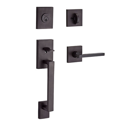 La Jolla Handleset Shown in Venetian Bronze