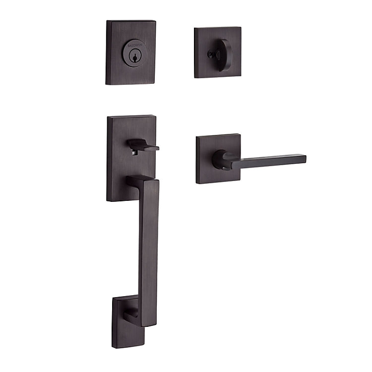 La Jolla Handleset Shown in Venetian Bronze