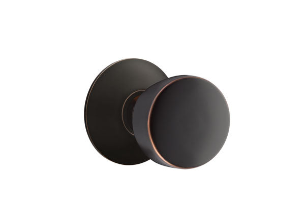 Emtek Laurent Door Knob with Modern Rosette Oil Rubbed Bronze