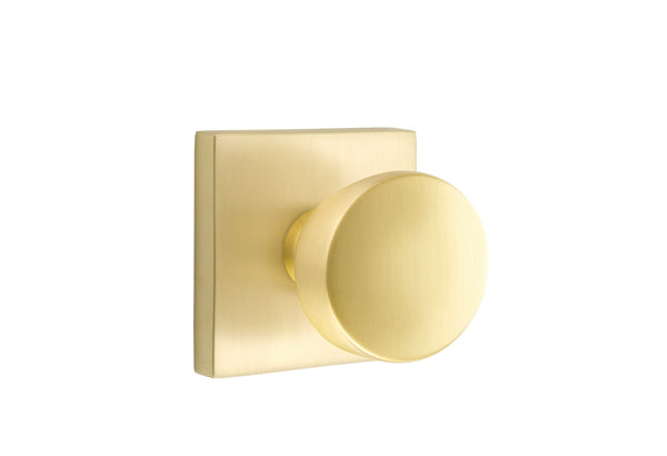Emtek Laurent Door Knob with Square Rosette