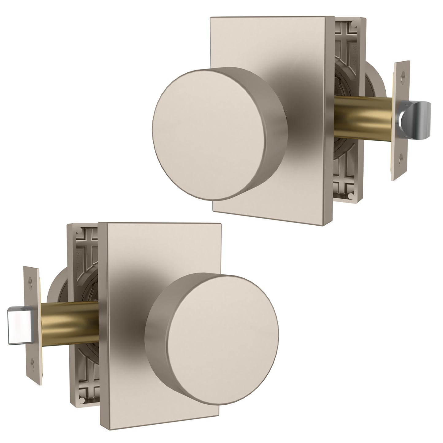 Mega Handles Laura Passage Satin Nickel