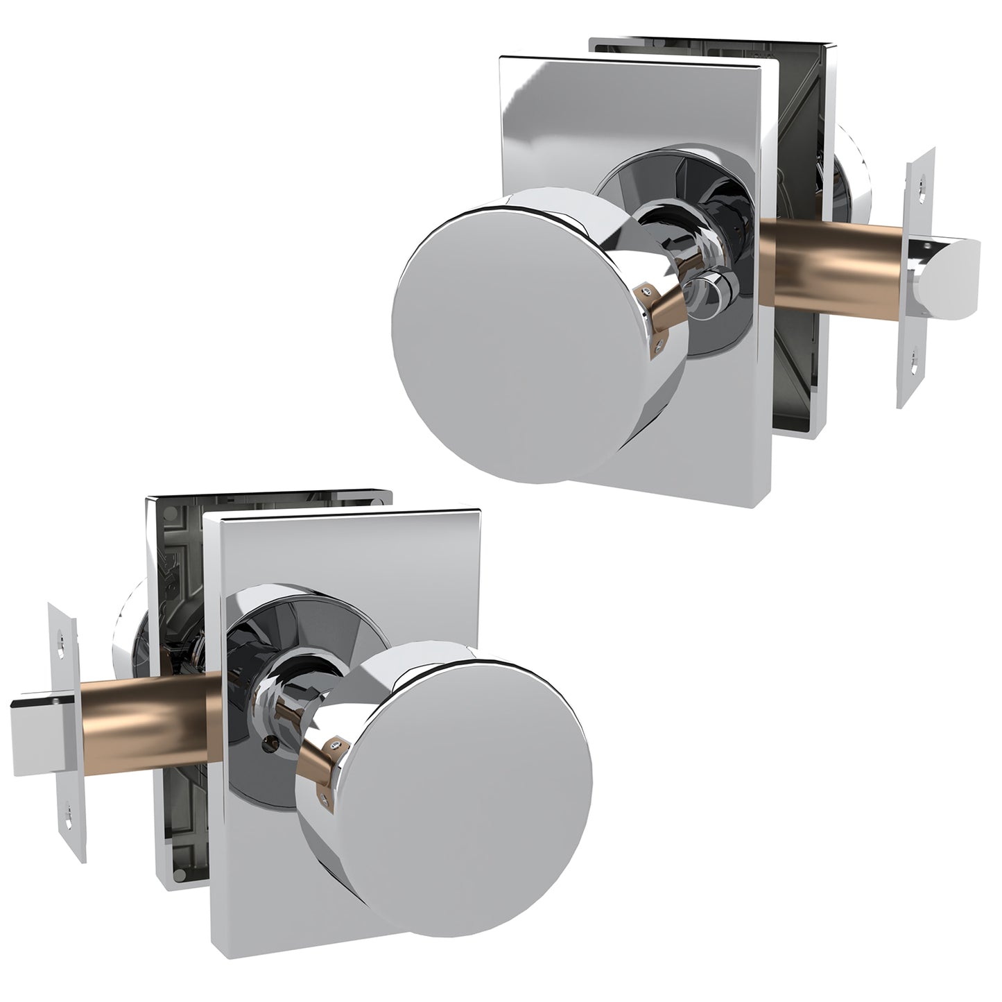 Mega Handles Laura Privacy Polished Chrome