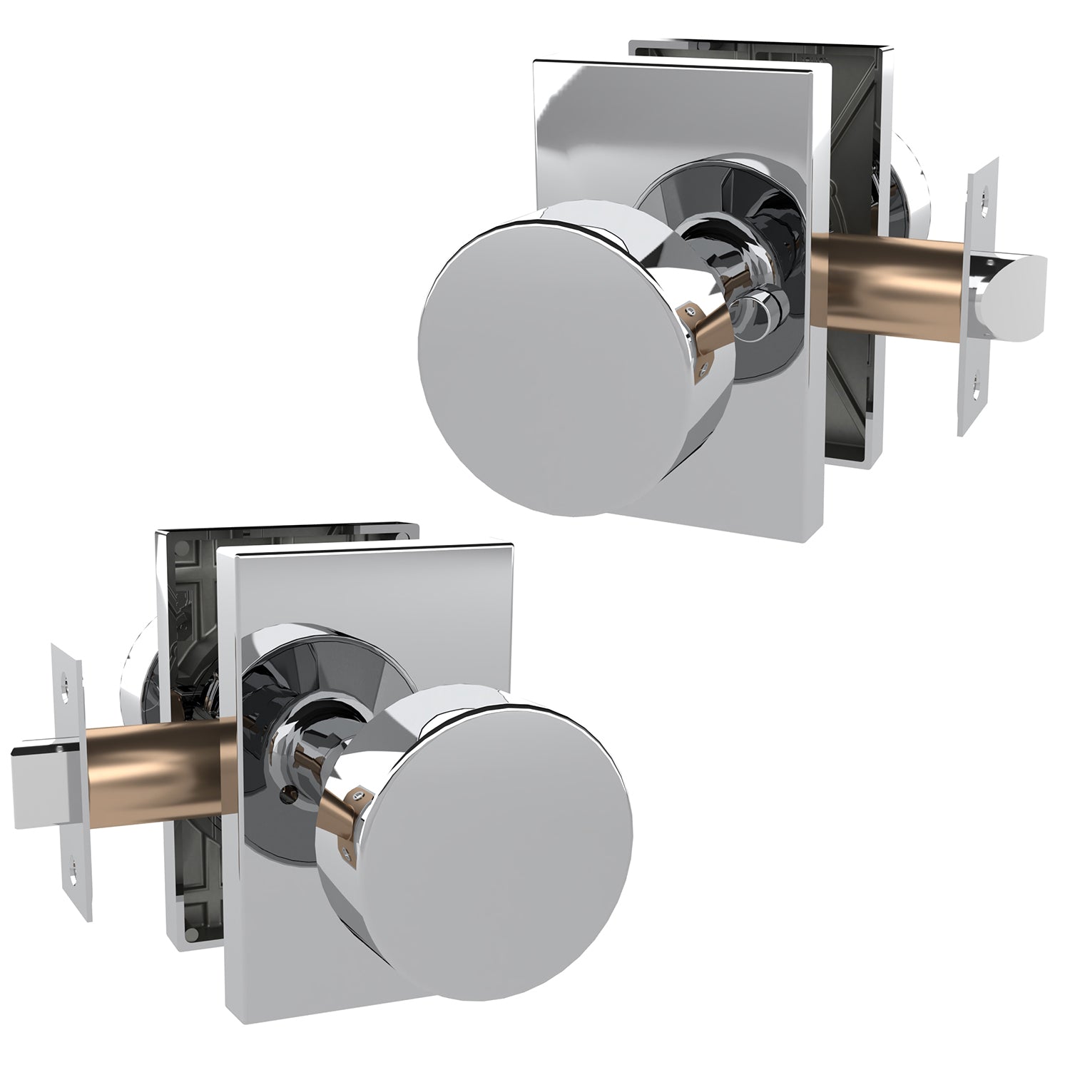 Mega Handles Laura Privacy Polished Chrome