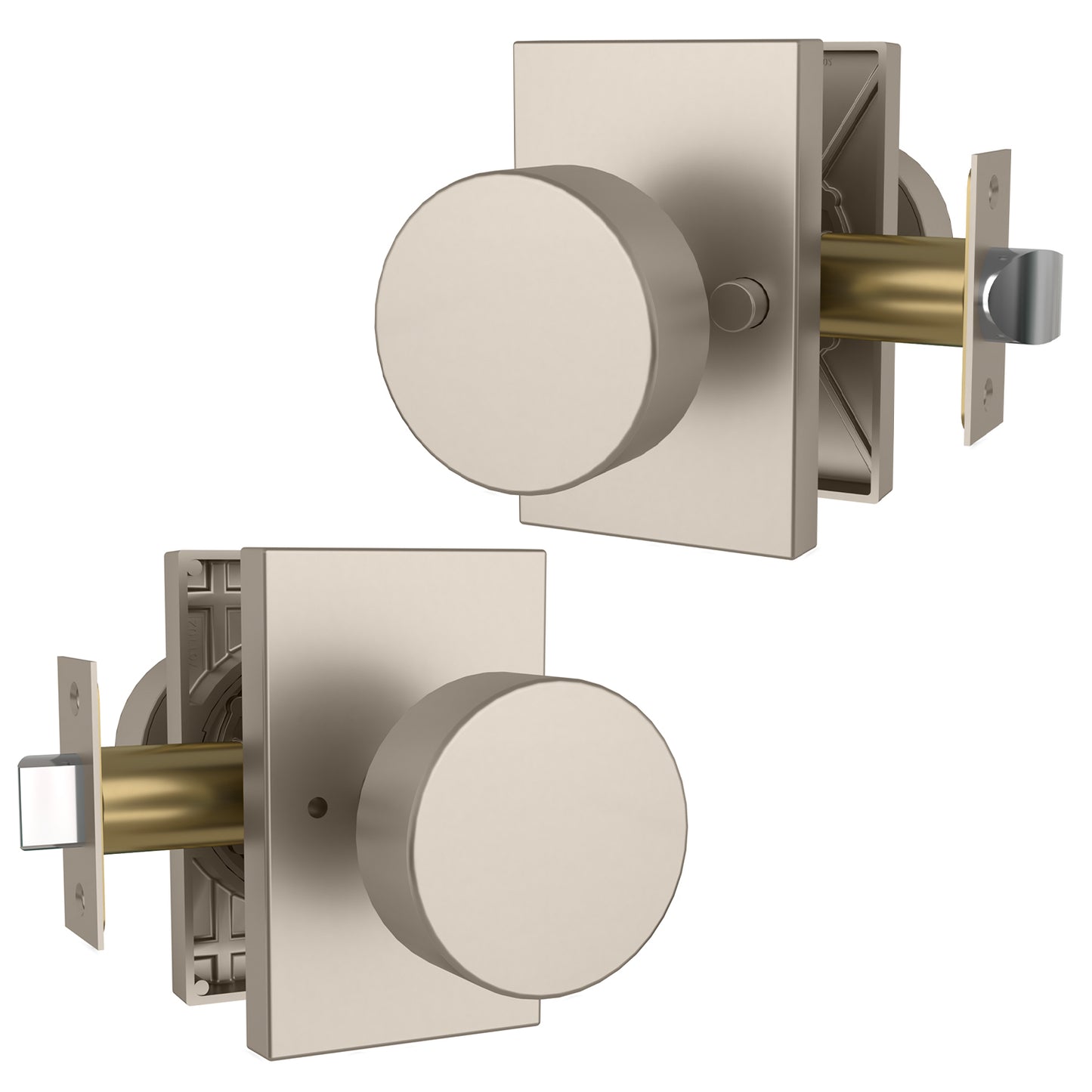 Mega Handles Laura Privacy Satin Nickel