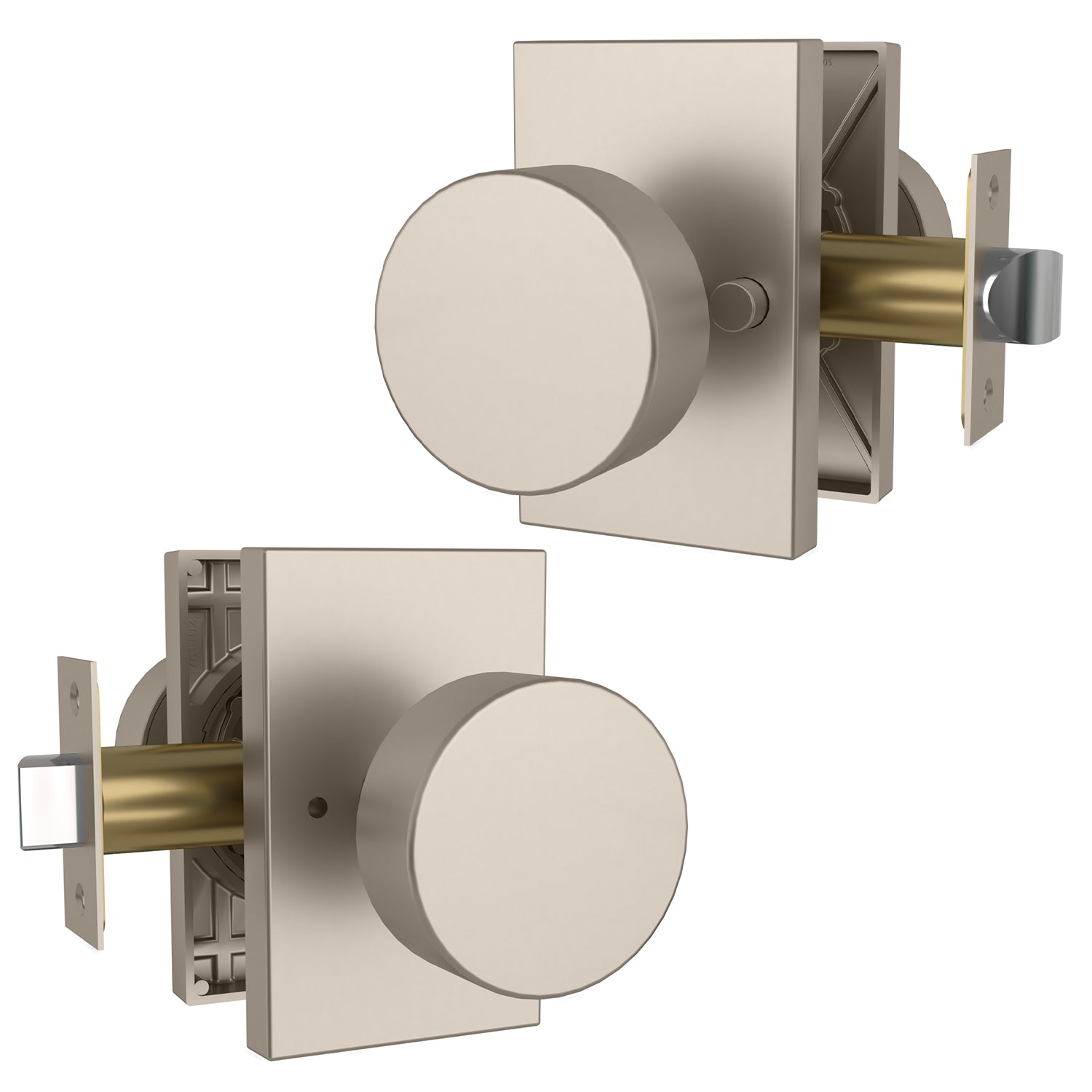 Mega Handles Laura Privacy Satin Nickel