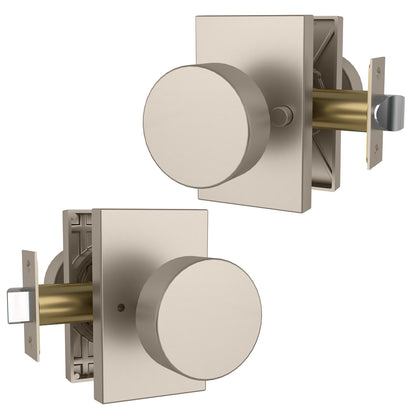 Mega Handles Laura Privacy Satin Nickel